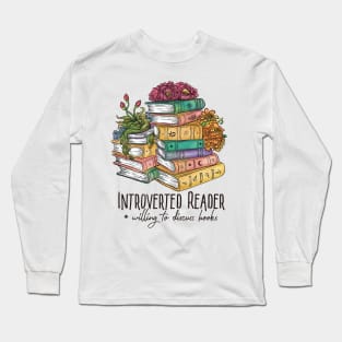 Introverted Reader Long Sleeve T-Shirt